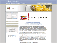 Tablet Screenshot of brrivercenter.catertrax.com