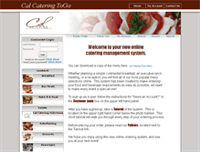 Tablet Screenshot of calcateringtogo.catertrax.com